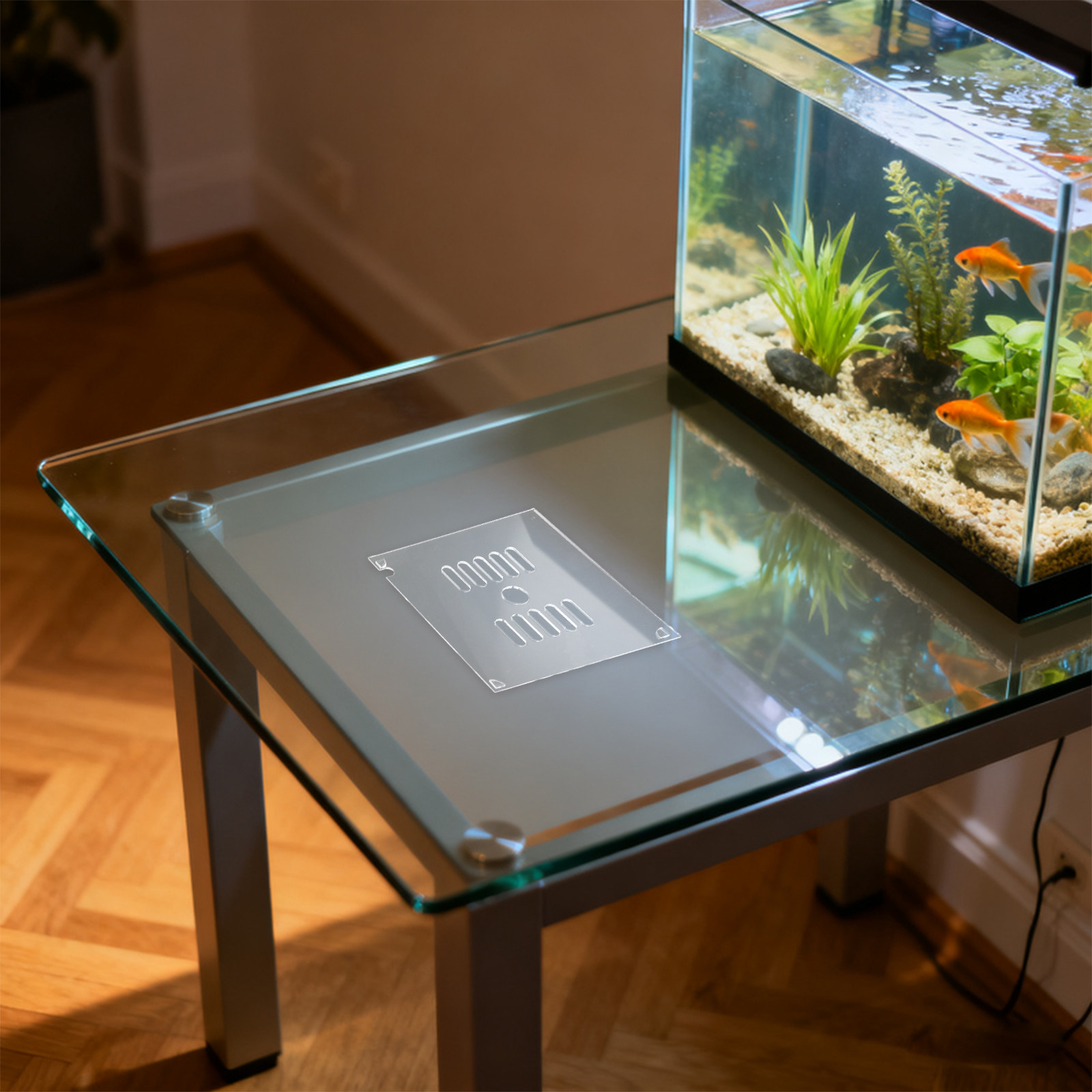 Aquarium Fish Escape - 2 Stück Runde Acryl-Aquariumabdeckung 15 cm