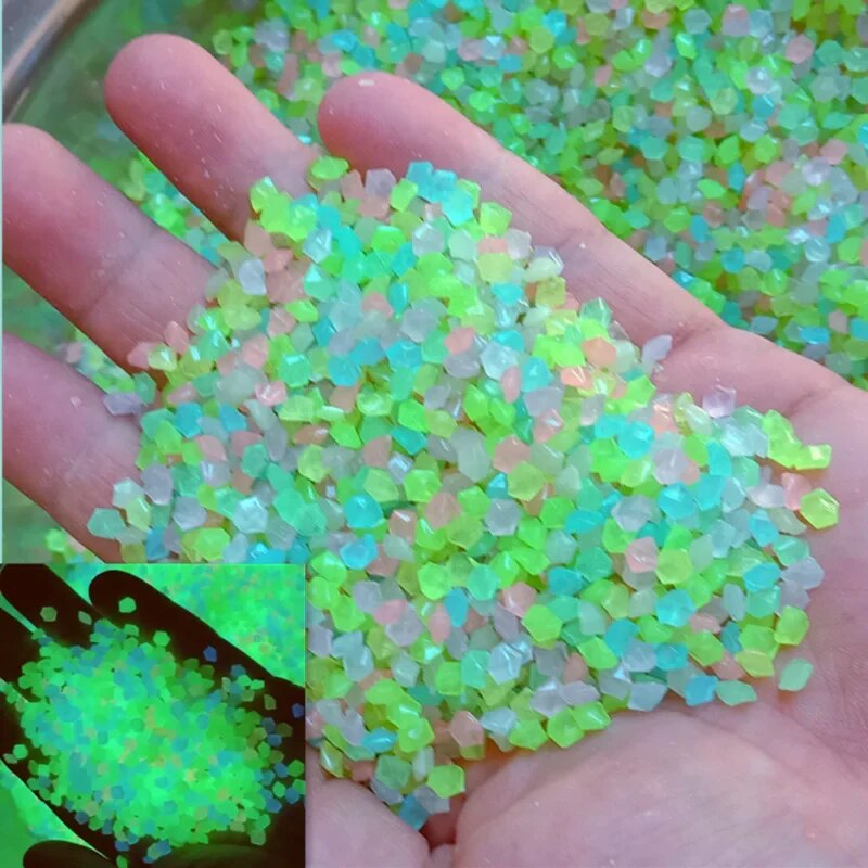 Aquarium Fish Real - 1000 Stück 3–5 mm leuchtender Sand,