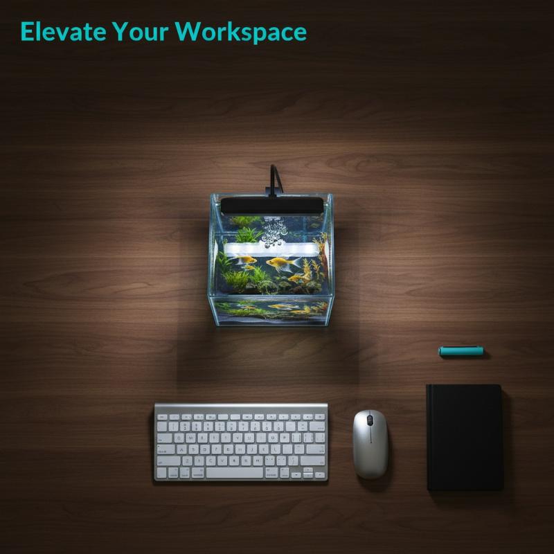 Aquarium Fish In - USB-Aquarium-Clipleuchte mit Flexiblem Hals, Vollspektrum-LED-Lampe für