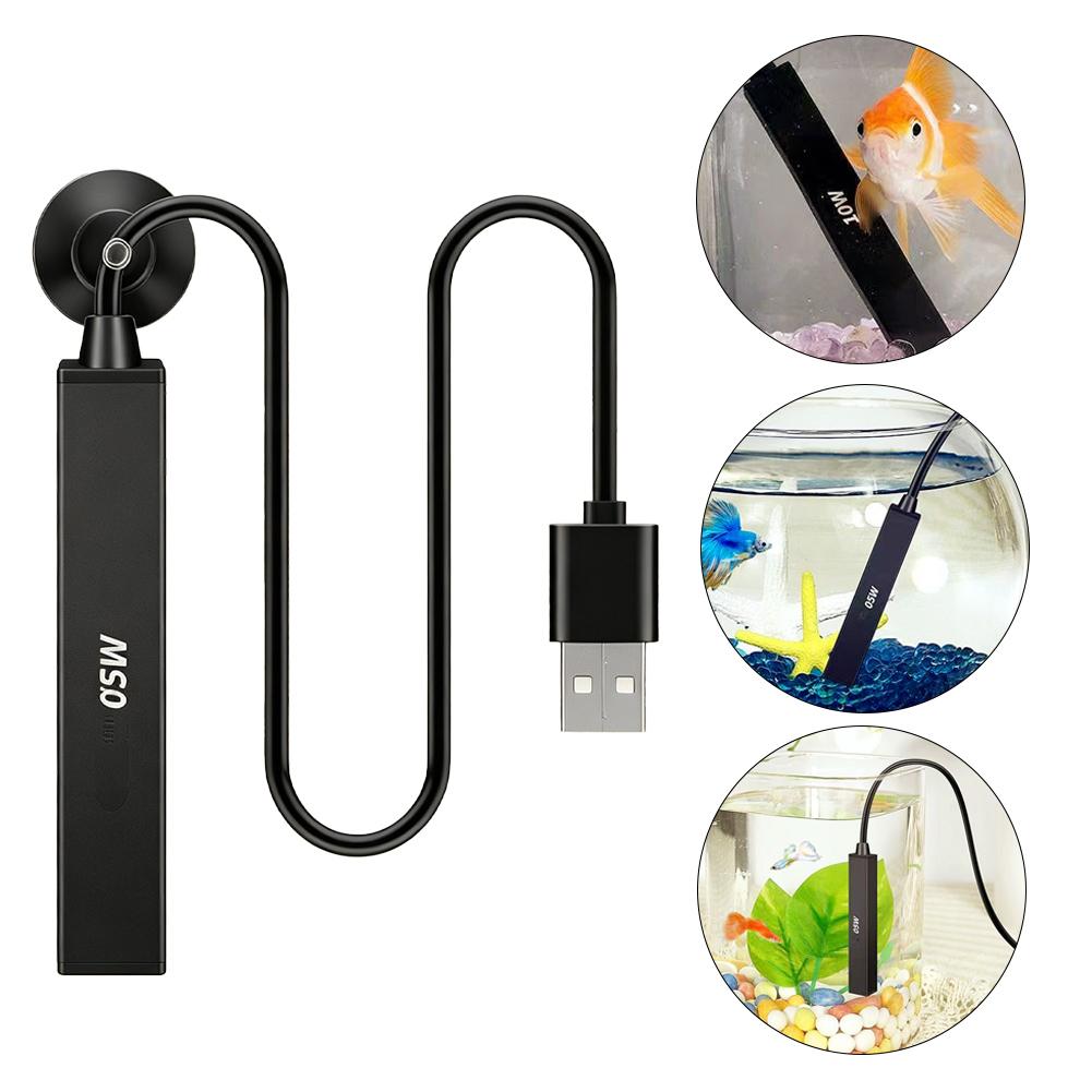 Aquarium Fish Real - Mini-USB-Aquariumheizer 5V, automatischer Heizstab mit konstanter