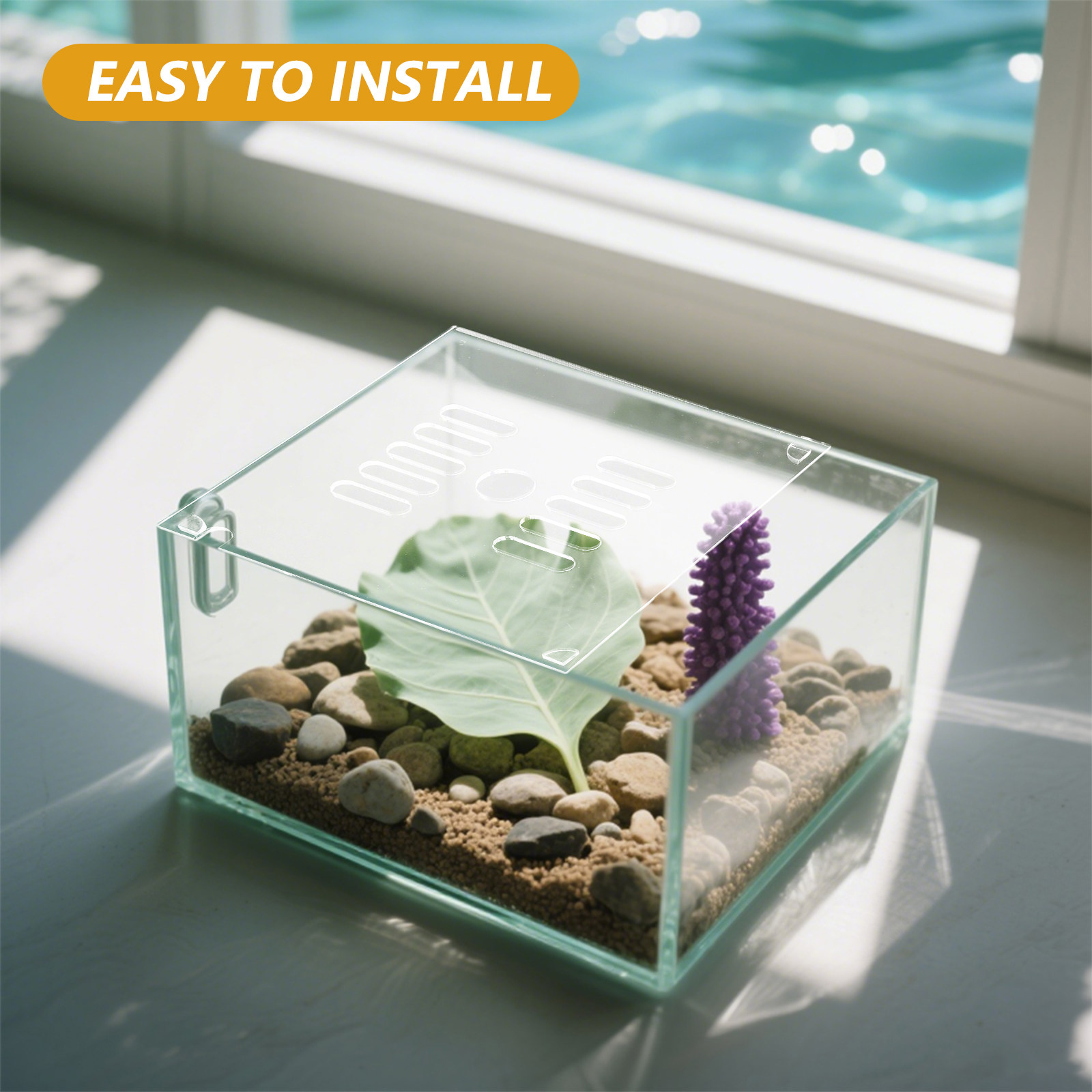 2 Stück Runde Acryl-Aquariumab – Aquarium Fish Escape Bewertung und Preis