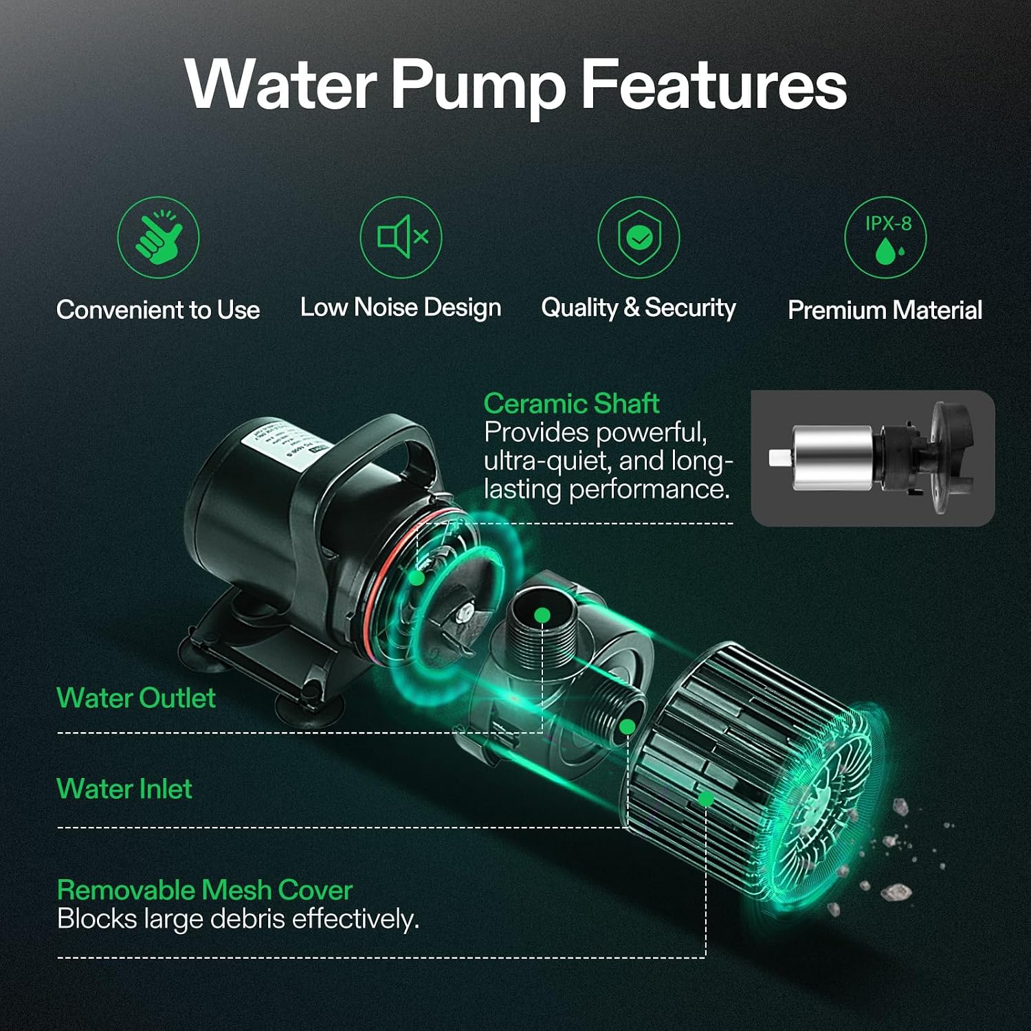 1600GPH Unterwasserpumpe für T – Aquarium Fish In Bewertung und Preis